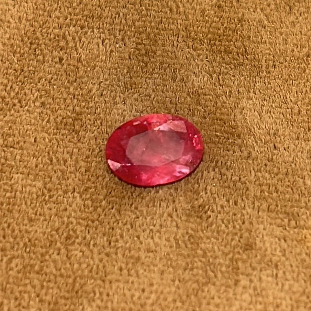 Genuine Natural Oval Cut Red Ruby 1.75CT Gem Loose Gemstone